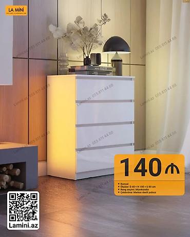 Komod – La Mini - Ölçülər: Dərinlik 40 sm × Hündürlük 100 sm × Uzunluq lalafo.az -da Komod – La Mini - Ölçülər: Dərinlik 40 sm × Hündürlük 100 sm × Uzunluq