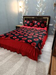 эски кийимдер: Комплект постельного белья с покрывалом и наволочками - Дизайн at lalafo.kg эски кийимдер: Комплект постельного белья с покрывалом и наволочками - Дизайн