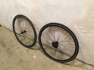 karbon velosiped: Original Şosse Diski Satılır Heç Bir Problemləri Yoxdur Dəst Satılır