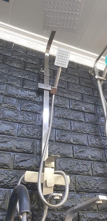 Смесители для раковин: Смеситель для ванной комнаты с высоким изливом в матовом черном цвете — 11