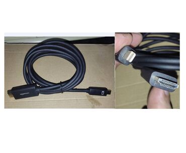 проекторы в аренду: Кабель Amazon basics HDMI папа на miniDisplayport папа, длинна 1.8м