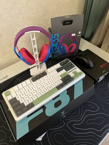 планшет с клавиатурой и мышью: Клавиатура, Aula, Механикалык, Bluetooth, Зымдуу туташтыруу, Өлчөмү: 80%