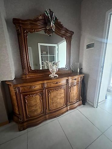 setka qapi: Klassik üslubda mebel dəsti - Üç qapılı geyim dolabı: ağ-açıq boz — 2