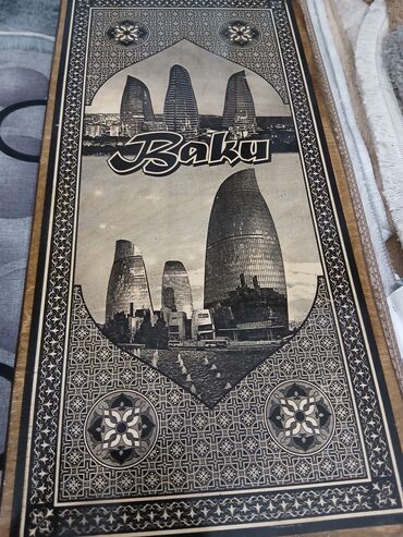 Masaüstü dəstlər: Ağac tavla dəsti - Material: təbii ağacdan hazırlanmış, iç səthində — 7