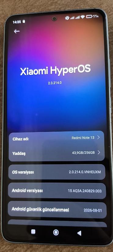redmi note 10s 64gb: Redmi Note 13, 256 GB, rəng - Mavi — 3