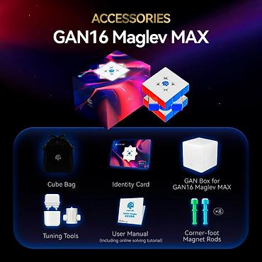 Игрушки: 🔥 Флагманский кубик 3 на 3 профессиональный GAN 16 Maglev MAX (UV — 3
