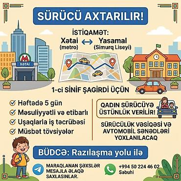 afto yuma isi: Şəxsi sürücü tələb olunur, 5/2 — 1