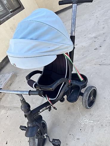 porter 4x4: Детский трёхколёсный велосипед с родительской ручкой и козырьком — 1