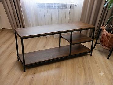 Mebel: Loft stilinde TV stend,uzunlugu 120 sm,eni 39.5 sm,hundurluyu 52 — 1