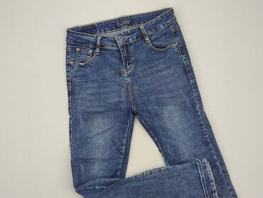 jeansy szare z wysokim stanem: Jeans, 11 years, 140/146, condition - Good