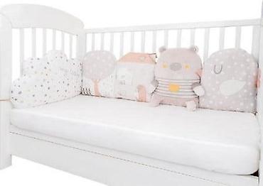 jastucnice za dormeo jastuke: KIKKA BOO Ogradica od plišanih jastuka – set 5 pcs My Teddy (šifra — 1