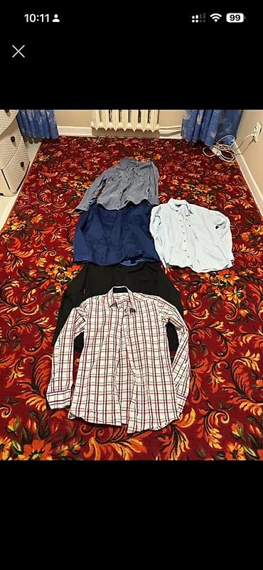 кийим: Эркектердин көйнөгү, S, M, L, H&M, Жаңы, түсү - Ак, Өзү алып кетүү — 1
