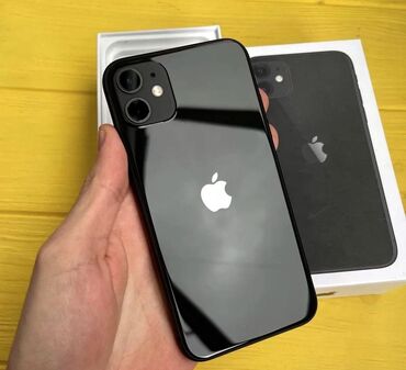 Apple iPhone: IPhone 11, Б/у, 64 ГБ, Черный, Кабель, Коробка, 75 %