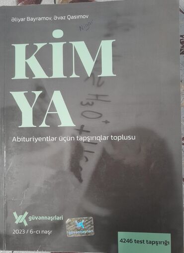 kimya güvən test pdf 2022: Bu kimya dərsliyi abituriyentlər üçün tapşırıqlar toplusudur. Kitabda