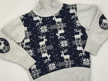 śmietankowy sweterek: Sweterek, 8 lat, 122-128 cm, stan - Dobry
