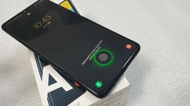 телефон самсунг: Samsung Galaxy A41, Б/у, 64 ГБ, цвет - Синий, 2 SIM