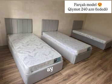 Yataq otağı dəstləri: Təknəfərlik çarpayı, Matras ilə