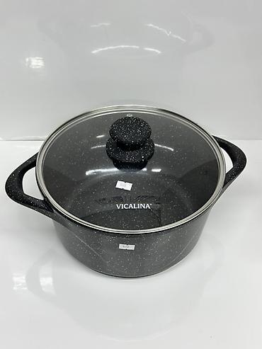 кастро: Кастрюля Vicalina с крышкой - Материал: литой алюминий с мраморным — 1
