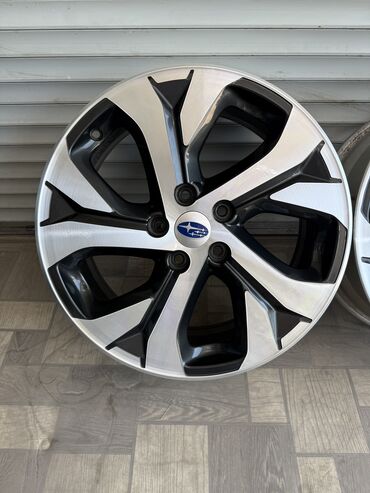 Диски: Литые Диски R 18 Subaru, Комплект, отверстий - 5, Б/у — 5