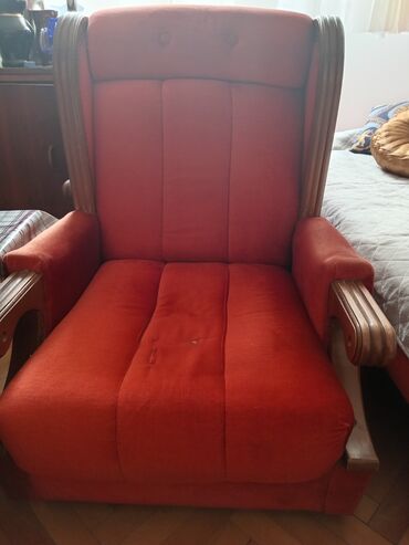 Fotelje: Tkanina, bоја - Narandžasta, Upotrebljenо