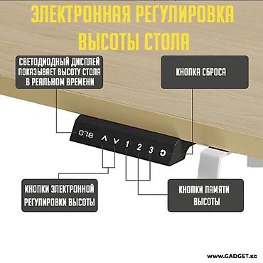 олед телевизор: Компьютерный стол, Б/у, С полками — 3