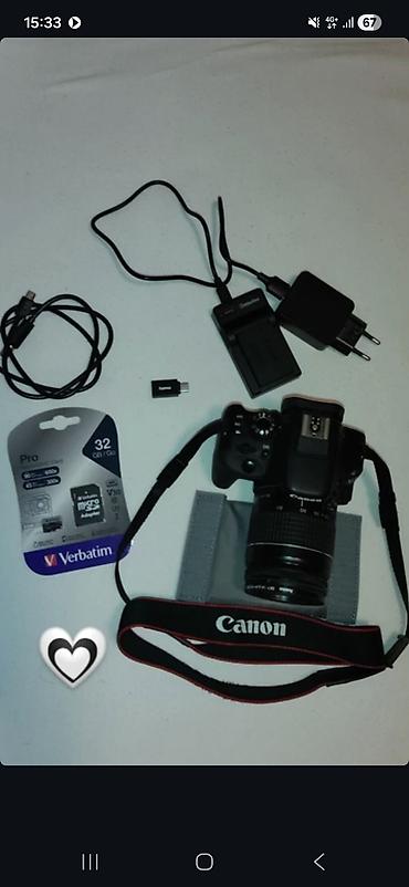 📸 Зеркальный фотоаппарат Canon 100EOS с комплектом аксессуаров. В
