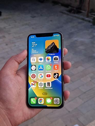 iphonu: IPhone X, 64 GB, Ağ, Zəmanət, Simsiz şarj, Face ID — 3