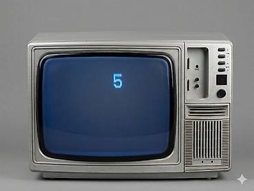 kohne televizorlar: Retro katod-şüa borulu (CRT) televiziya - Korpus: metalik-boz, ön — 1