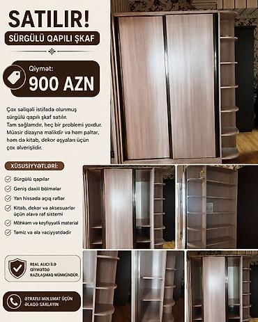 bag mebeli ikinci el: Elan: Qonaq otağı, yataq otağı mebelləri və sürüşən qapılı şkaf 1) — 5