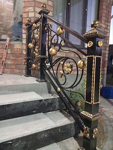 Изготовление перил: Изготовление перил Материал: Кованное железо, Наружные, Бесплатный замер — 44