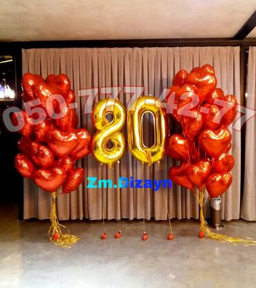 Başqa xidmətlər: Helium sarlari. sarlarla dekorlar. Tedbir shar. Tedbirlerin — 13