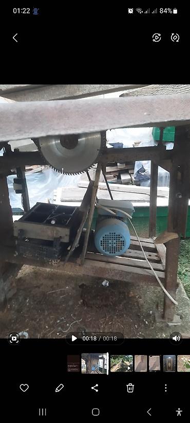 lay lay matras: Ağac emalı üçün stasionar dairəvi mişar qurğusu - Güclü elektrik — 2