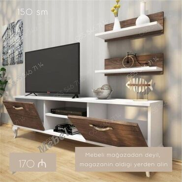 тв тумбы на заказ: Tv stend tv alti sifarisle hazırlanır. ⚜️Rəng ve olcu seçimi var