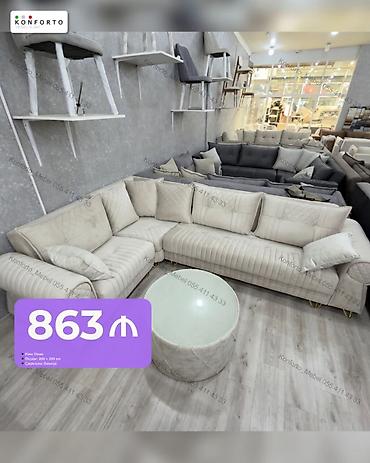 Künc divan – Konforto Mebel - Ölçülər: 200 × 200 sm - Rəng: açıq lalafo.az -da Künc divan – Konforto Mebel - Ölçülər: 200 × 200 sm - Rəng: açıq