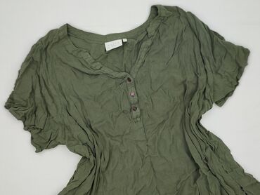 bluzki z dekoltem v plus size: Kaffe Curve, Women's blouse, size 4XL (EU 48)