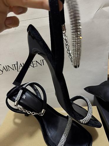 набойки: Босоножки, 38, Zara, Новый, цвет - Черный, Самовывоз — 2