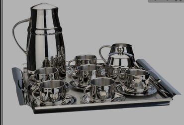 посуда из нержавейки: Набор для кофе из нержавеющей стали BERGOFF Материал: нержавеющая