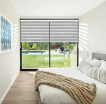 Jalüzlər: Zebra jalüz pərdə - İkiqat zolaqlı (şəffaf və parça) mexanizm: işıq — 8