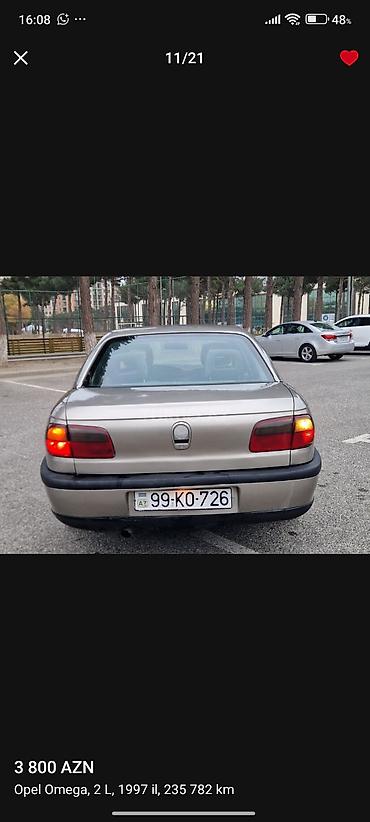 Opel: Opel Omega: 2 l | 1996 il 4190000 km Sedan -da lalafo.az — 11 Opel: Opel Omega: 2 l | 1996 il 4190000 km Sedan — 11