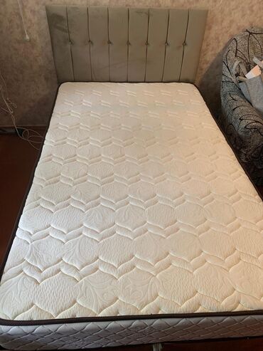 kontakt home yataq mebeli: Yeni, İkinəfərlik çarpayı, Bazalı, Matras ilə, Siyirməsiz