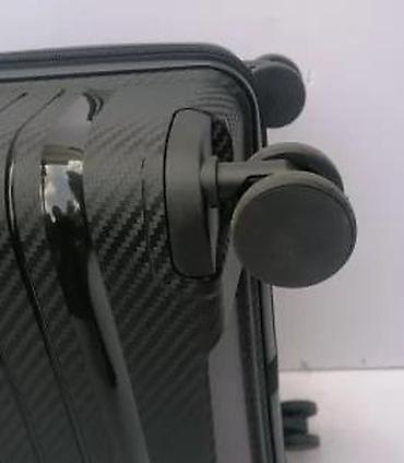 Putni koferi i torbe: Tvrdi kofer na točkićima – crni, sa teksturom karbona - Materijal — 13