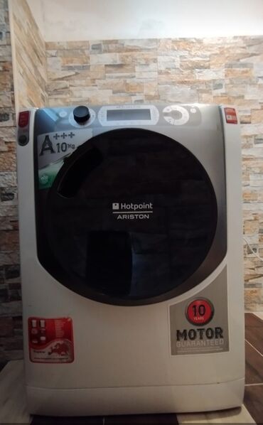 hotpoint: Стиральная машина Hotpoint Ariston, 10 кг, Б/у, Автомат, Есть сушка, Нет кредита, Самовывоз