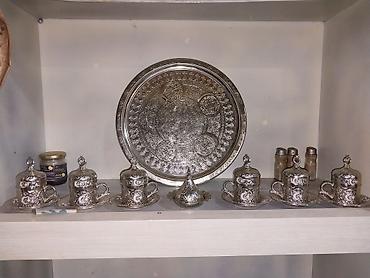 Ev və bağ: Qəhvə dəsti, rəng - Gümüşü, Metal — 5