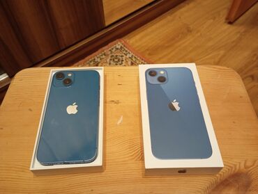Apple iPhone: IPhone 13, 256 GB, Mavi, Zəmanət, Barmaq izi, Simsiz şarj
