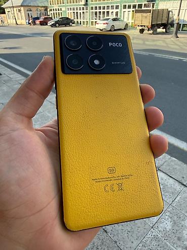 iphone 15 qiymeti: Poco X6 Pro 5G, 512 GB, rəng - Sarı, Barmaq izi — 2
