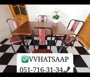 Masa və oturacaq dəstləri: Mətbəx üçün, Açılmayan, Kvadrat masa, 4 stul -da lalafo.az — 7 Masa və oturacaq dəstləri: Mətbəx üçün, Açılmayan, Kvadrat masa, 4 stul — 7