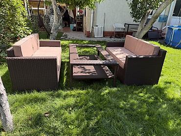 из ротанга: Комплект садовой мебели, Ротанг — 1