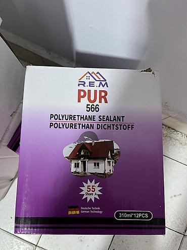 balkon ucun: R.E.M PUR 566 poliuretan mastika + dam üçün vintlər + öz-özünə — 1