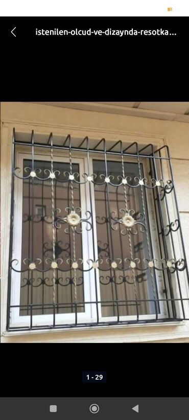 Barmaqlıqlar: Resotka 1-kv 35 azn Məhəccər 1-metr 50 azn Quraşdırılma Pulsuzdur — 25