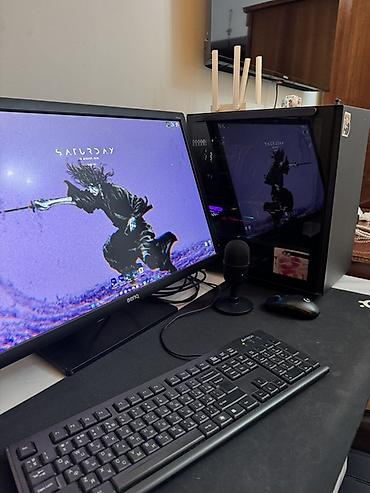 офисный системный блок: Компьютер, ядер - 6, ОЗУ 32 ГБ, Игровой, Б/у, AMD Ryzen 5, NVIDIA GeForce RTX 2070 Super, HDD + SSD — 1